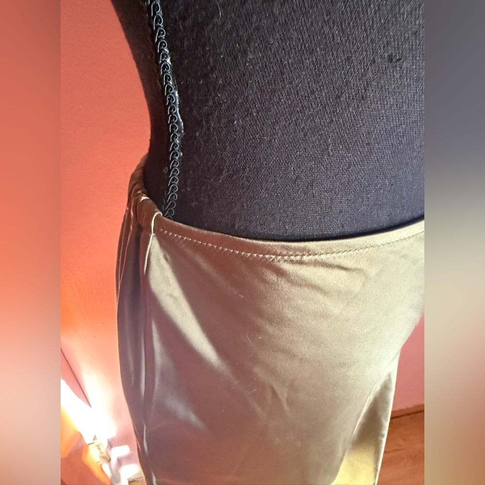 Old Navy Olive Green Silky Skirt - Picture 7 of 9